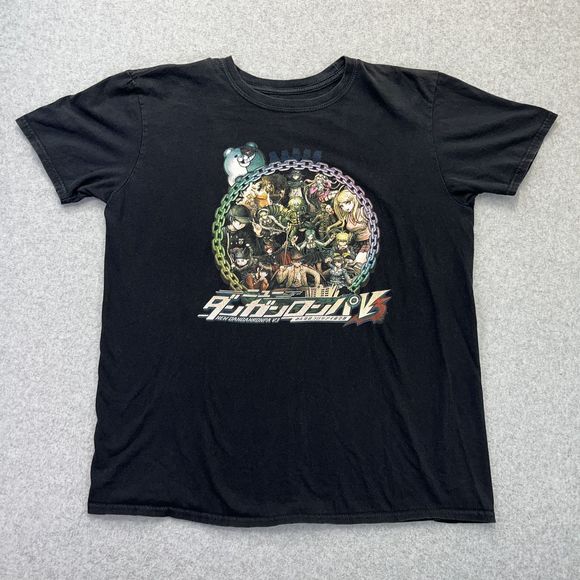 Danganronpa Anime Shirt Adult Large L Black Graphic Tee For Fans By Fans - Picture 2 of 7